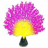 Искусственный коралл флуоресцентный GLOXY веерный розовый