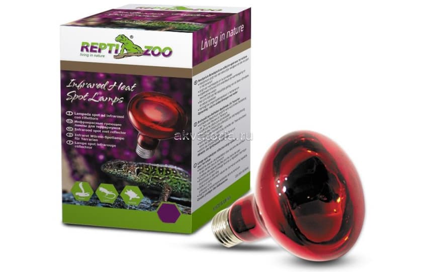 Террариумная инфракрасная лампа Repti-Zoo ReptiInfrared (63075R), 75 Вт