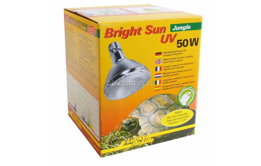 Террариумная ультрафиолетовая лампа Lucky Reptile Bright Sun Jungle UV, металлогалогенная, 50 Вт
