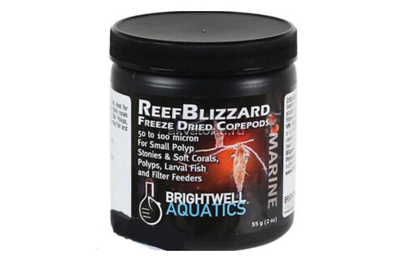 Корм из веслоногих рачков Brightwell Aquatics Reef Blizzard-Copepods, 50-100 микрон