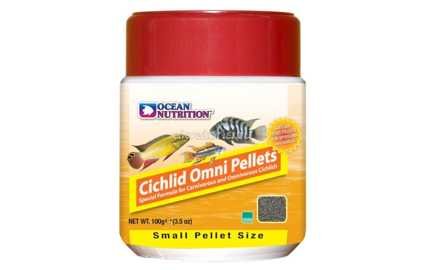 Корм для цихлид Ocean Nutrition Cichlid Omni Pellet Small, гранулы, 100 г