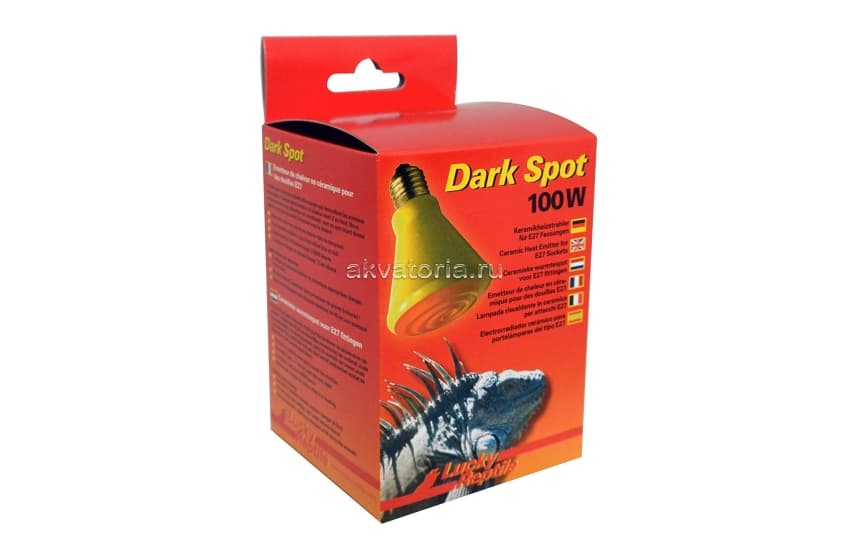 Тепловая керамическая лампа Lucky Reptile Dark Spot, 100 Вт