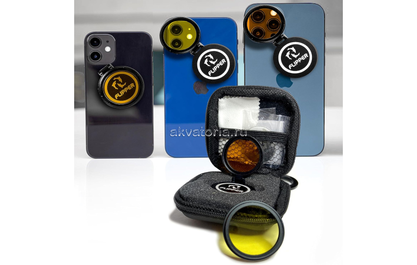 Универсальный набор фильтров для камеры смартфона Flipper FLIP KICK PHONE FILTER