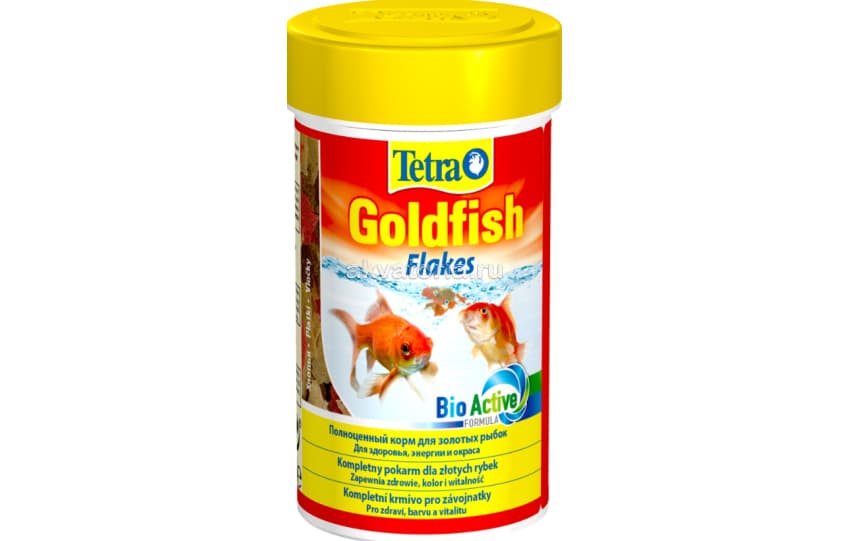 Корм Tetra Goldfish Flakes, хлопья, для всех видов золотых рыбок, 100 мл