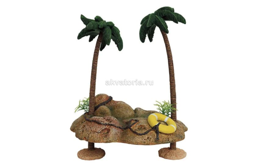 Аквариумная декорация ArtUniq Islet With Palmtrees 