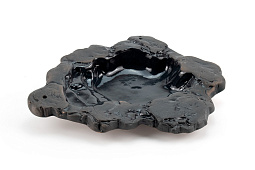 Кормушка-поилка для рептилий NOVAMARK TERRA Пруд, чёрная, керамика