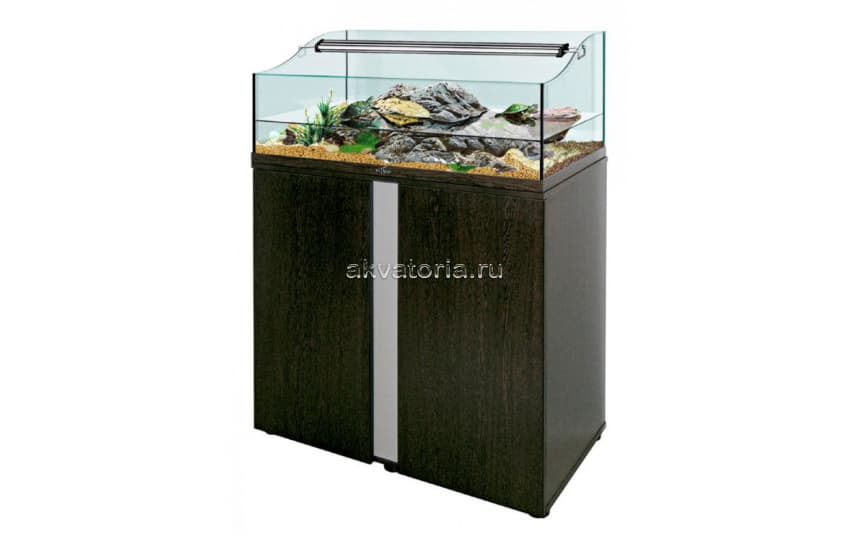 Тумба аквариумная Биодизайн Turt-House Aqua 85/Iwagumi 85 венге/серебро