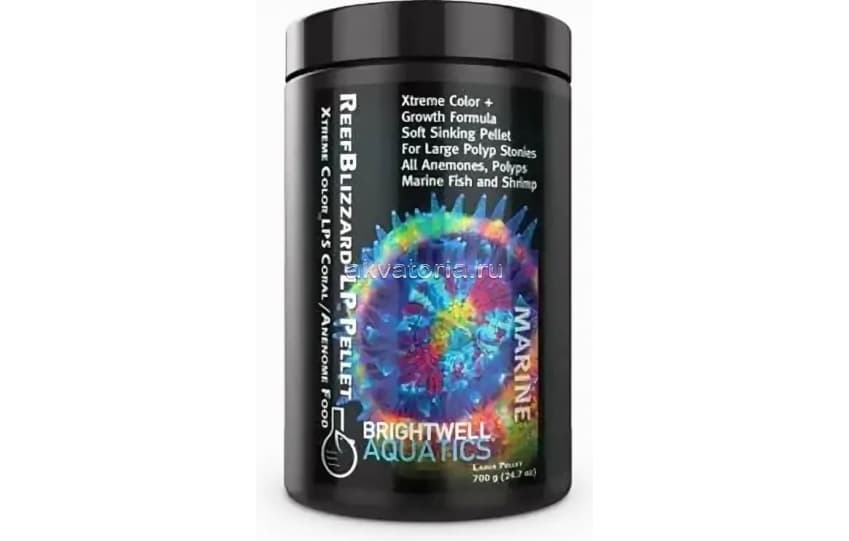 Корм Brightwell Aquatics Reef Blizzard-Extreme Sinking Pellet, тонущие гранулы