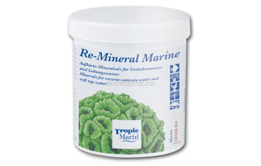 Добавка для повышения жесткости воды Tropic Marin RE-Mineral Marine, 250 г