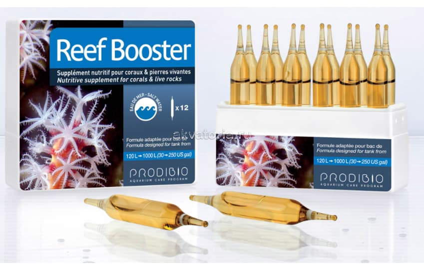 Пищевая добавка для кораллов и фильтраторов Prodibio Reef Booster, 12 ампул