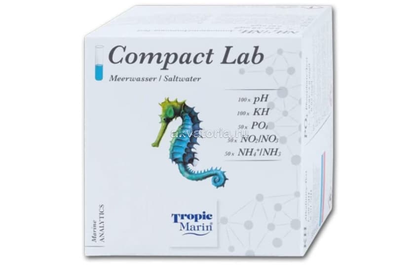 Набор тестов Tropic Marin Compact Lab (pH, kH, PO4, NO2/NO3, NH4/NH3)