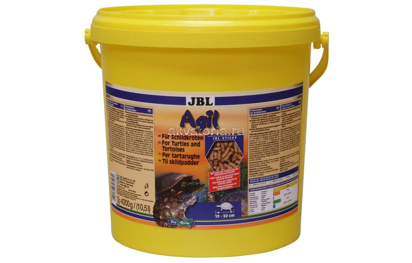 Корм для водных черепах JBL Agil, 10,5 л, палочки