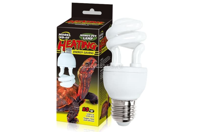 Террариумная ультрафиолетовая лампа Nomoy Pet UV 10.0 Compact Reptile, 13 Вт