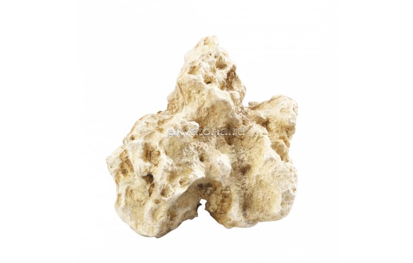 Аквариумная декорация AQUA DELLA «Лунный камень», белый, 16×10,5×13,5 см