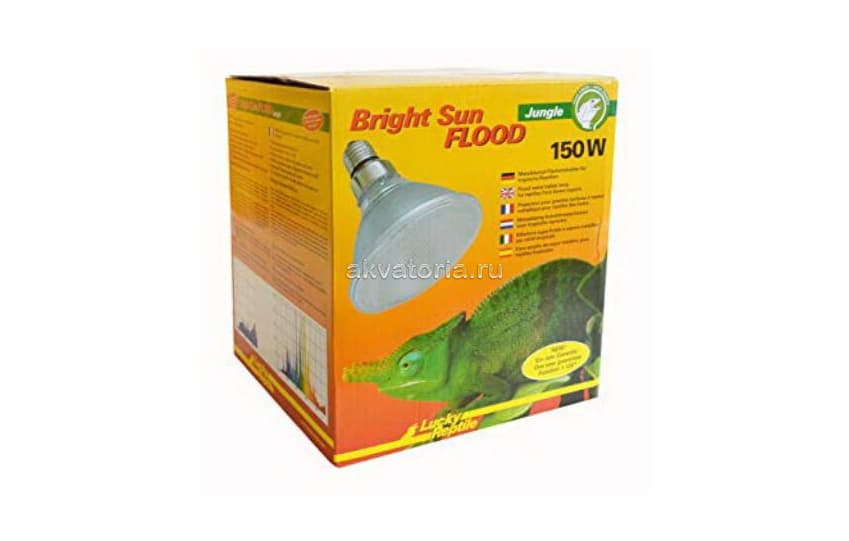 Террариумная ультрафиолетовая лампа Lucky Reptile Bright Sun Flood Jungle UV, металлогалогенная, 150 Вт