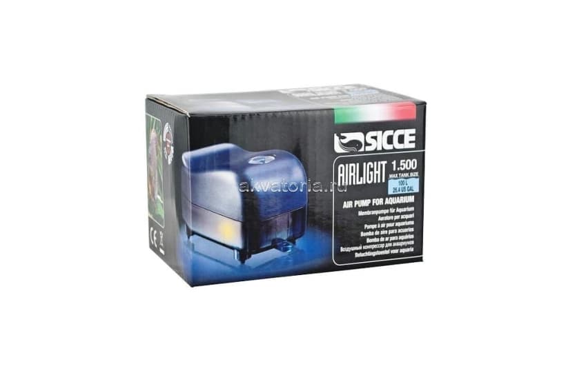 Компрессор Sicce AIRlight 1500 в упаковке