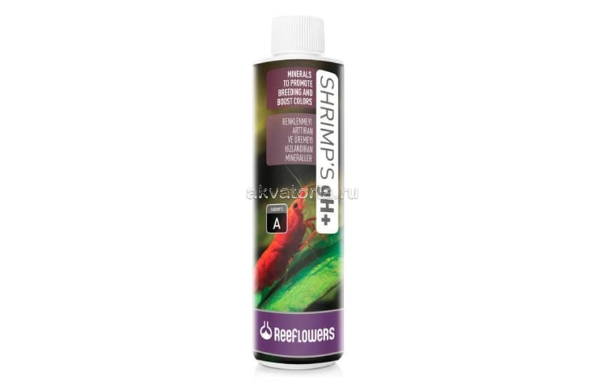 Добавка для регуляции gH воды ReefFlowers SHRIMP S gH plus, 250 мл
