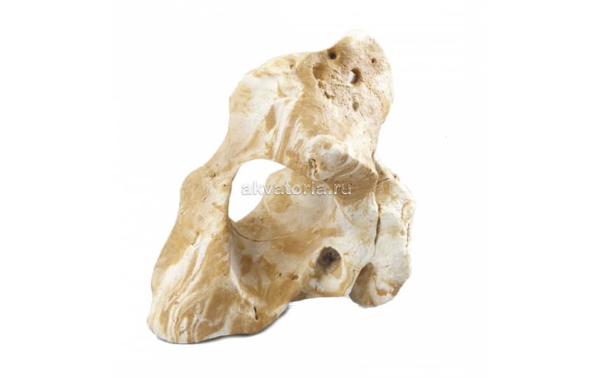 Аквариумная декорация AQUA DELLA «Лунный камень», белый, 20×11×19,5 см