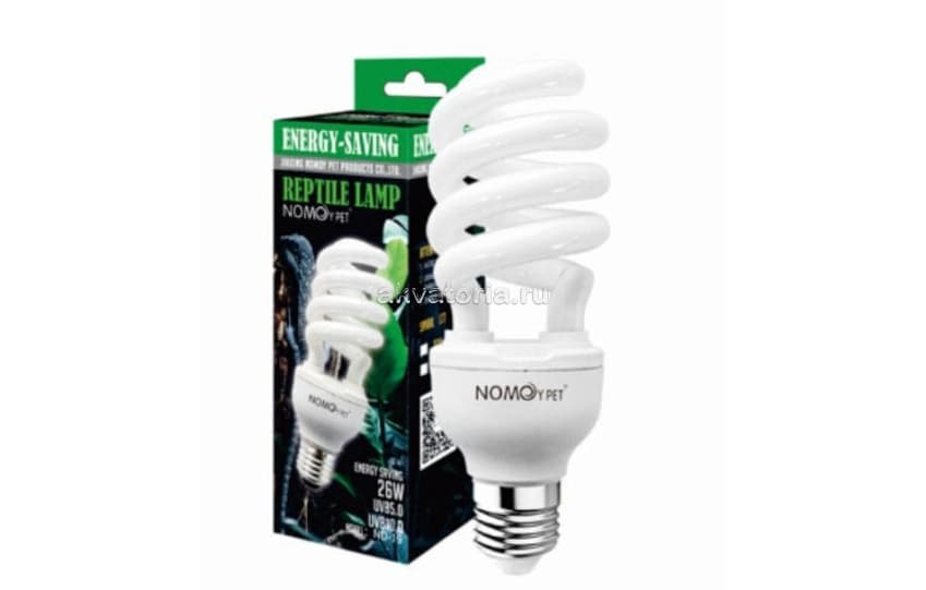 Террариумная ультрафиолетовая лампа Nomoy Pet UV 10.0 Compact Reptile, 26 Вт