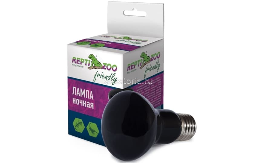 Террариумная ночная лампа Repti-Zoo Friendly, 75 Вт
