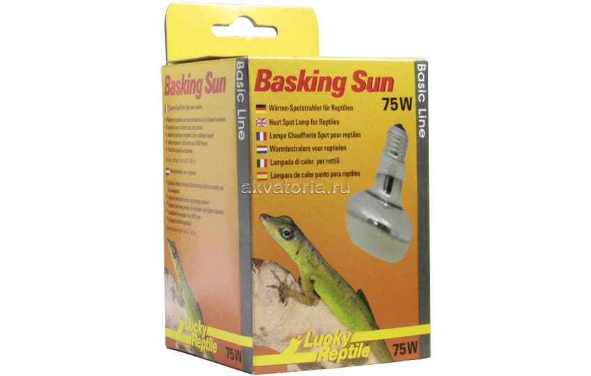 Террариумная греющая лампа Lucky Reptile Basking Sun, 75 Вт