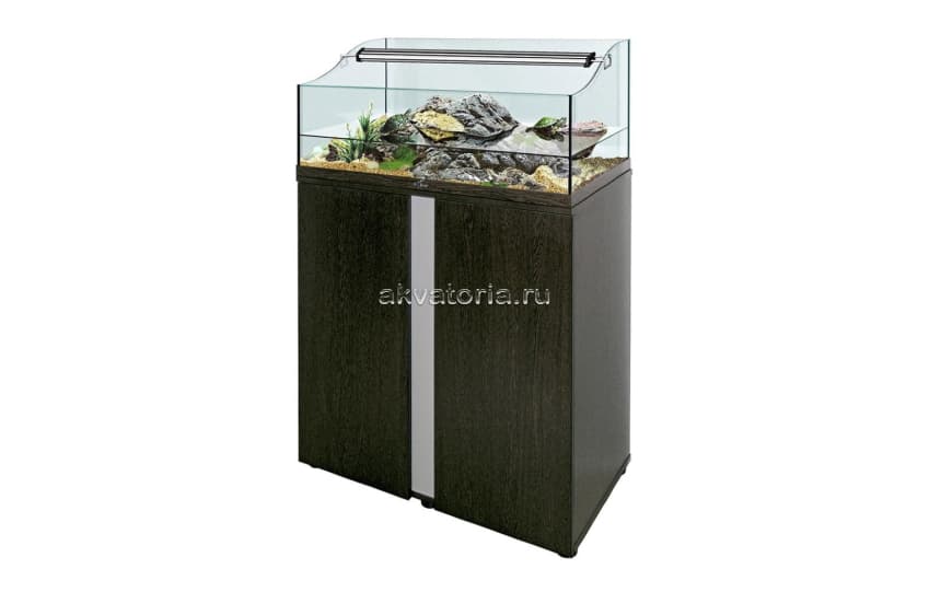 Тумба аквариумная Биодизайн Turt-House Aqua 70/Iwagumi 70 венге/серебро