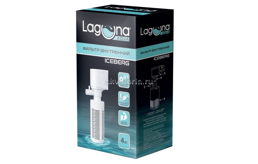 Внутренний аквариумный фильтр Laguna ICEBERG JY401F
