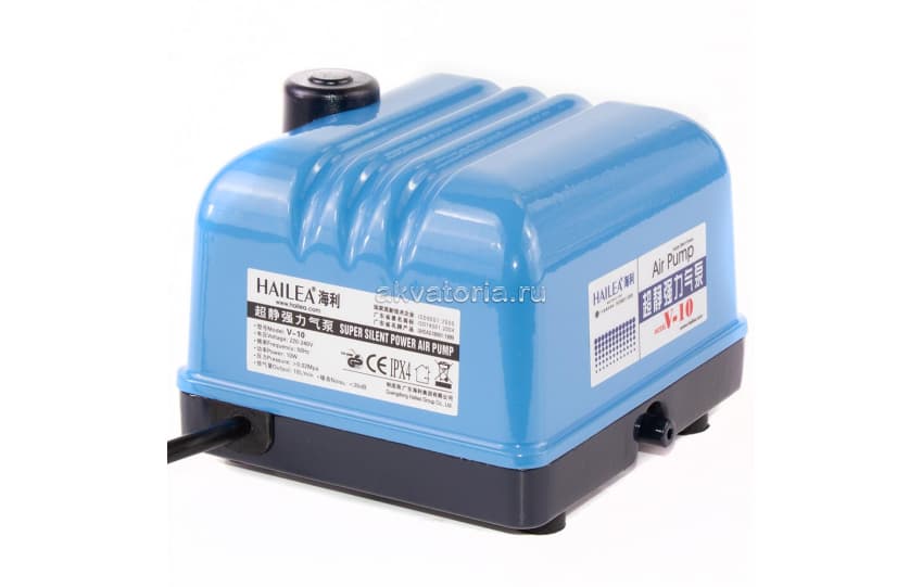 Диафрагменный компрессор Hailea V-10, 10 Вт, 10 л/мин