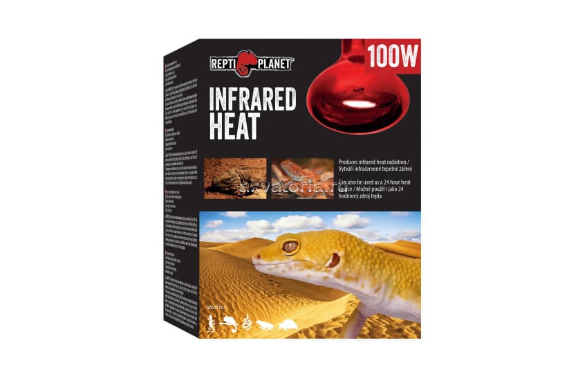 Террариумная инфракрасная лампа Repti Planet Infrared Heat, 100 Вт