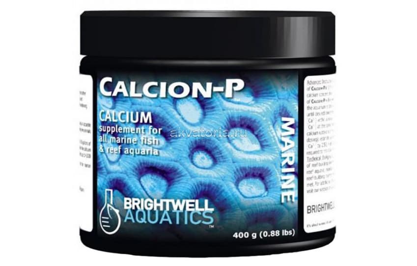 Добавка кальция Brightwell Aquatics Calcion-P, порошок, 400 г
