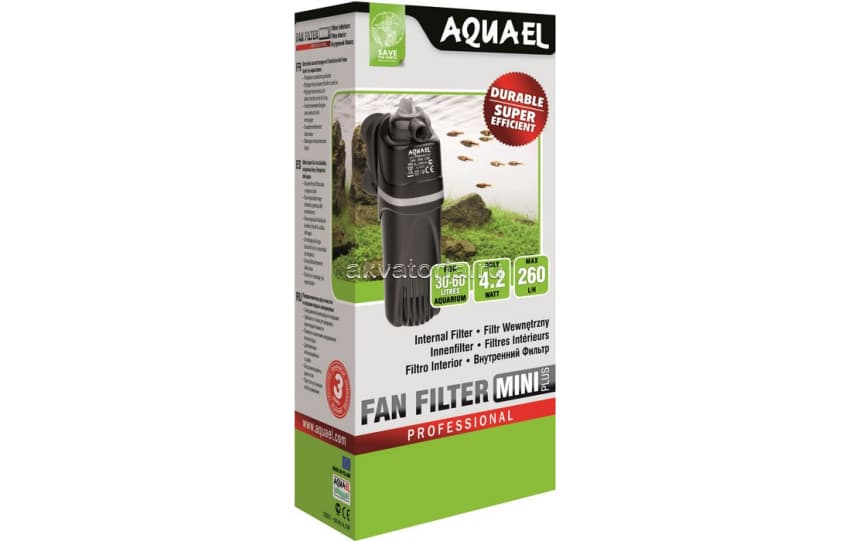 Внутренний аквариумный фильтр Aquael Fan mini plus