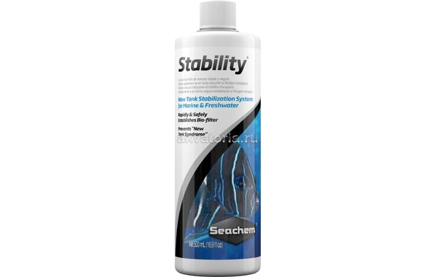 Живые бактерии для воды Seachem Stability, 500 мл