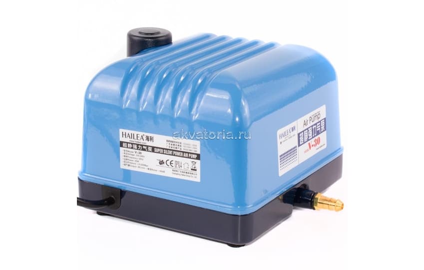 Диафрагменный компрессор Hailea V-30, 25 Вт, 30 л/мин