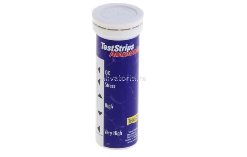 Тест на аммоний NH3/NH4 Tetra TestStrips Ammonia, 25 полосок