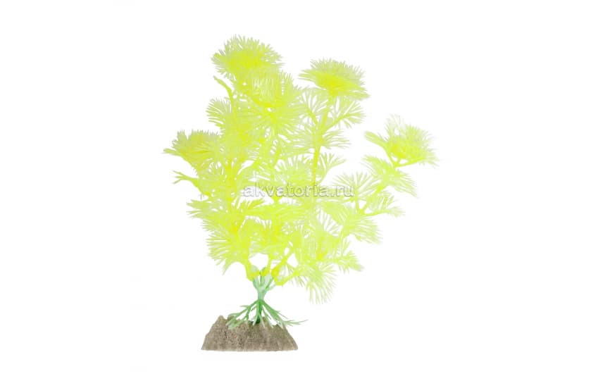 Искусственное растение флуоресцентное Glofish GLO, жёлтое, 15,24 см