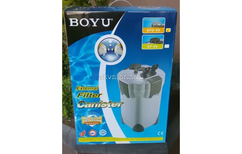 Внешний аквариумный фильтр Boyu Boyu EFU-45 + UV