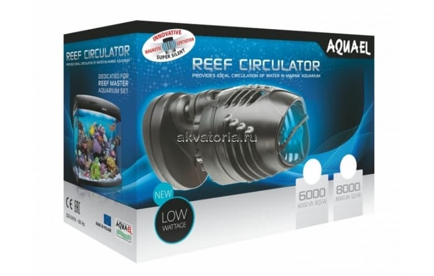 Вихревая перемешивающая помпа Aquael Reef Circulator 6000