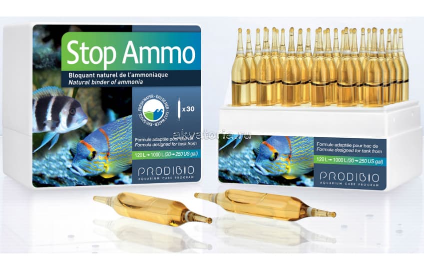 Препарат для нейтрализации аммиака Prodibio Stop Ammo, 30 ампул