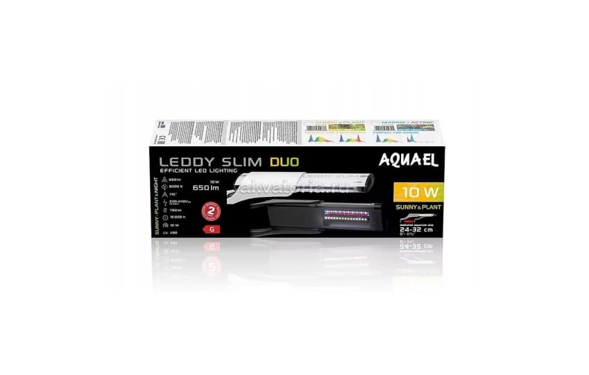 Светильник Aquael LEDDY SLIM DUO SUNNY & PLANT DAY&NIGHT, 10 Вт, белый
