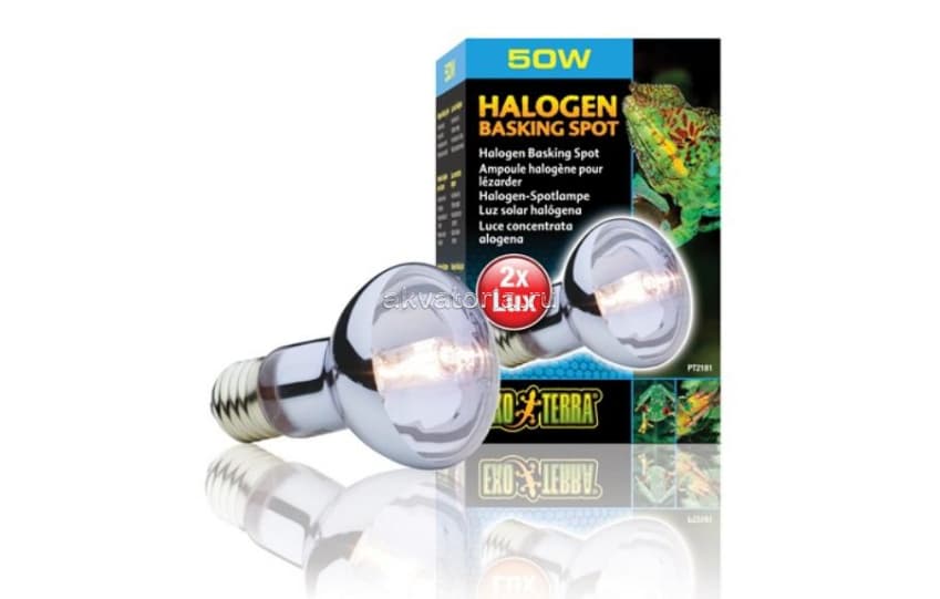 Террариумная греющая лампа Hagen Exo Terra Halogen Basking Spot (PT2181), 50 Вт
