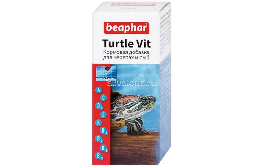 Кормовая добавка Beaphar Turtle Vitamine, 20 мл