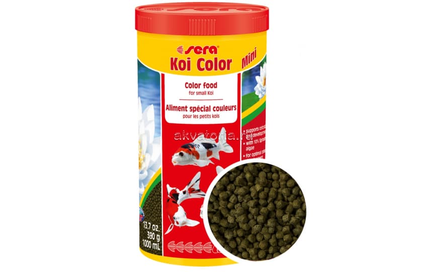 Корм для прудовых рыб Sera Koi Color Mini, гранулы, 1 л