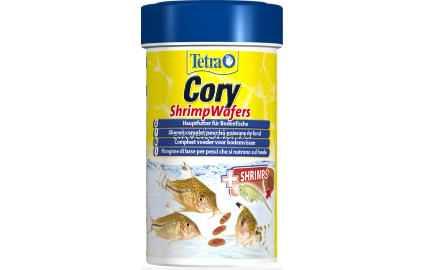 Корм для донный рыб Tetra Cory Shrimp Wafers, 100 мл