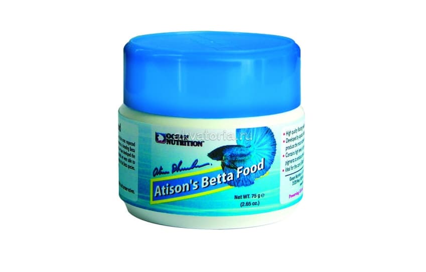 Корм для петушков Ocean Nutrition Atison s Betta Food, гранулы, 75 г