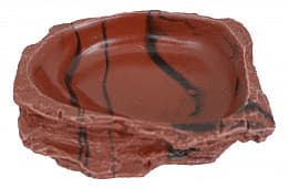 Кормушка-поилка Lucky Reptile Water Dish Lava, коричневая, 11×8×2,5 см