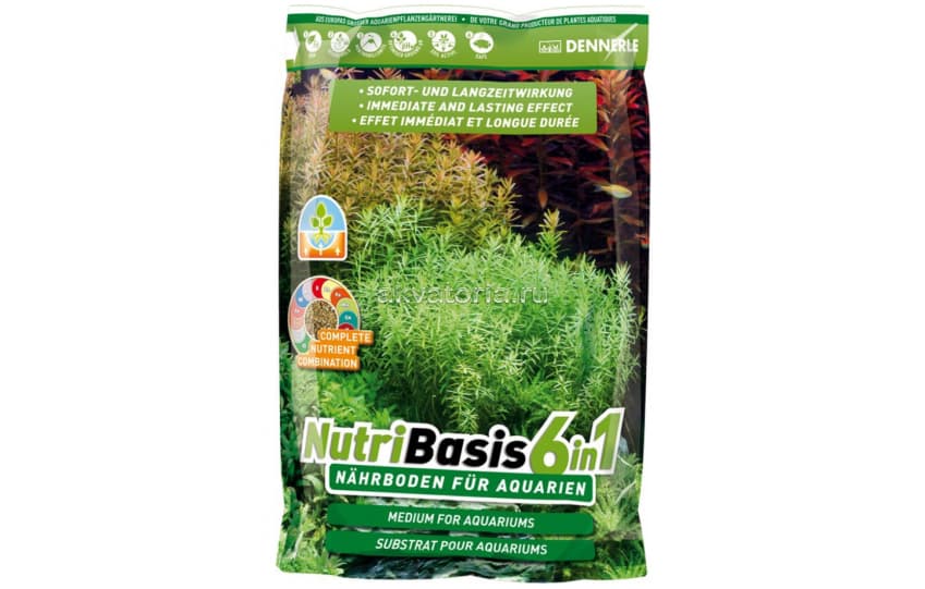 Питательная подложка для растений Dennerle NutriBasis 6 in 1, 9,6 кг