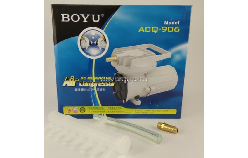 Компрессор поршневой BOYU ACQ-906, 60 Вт