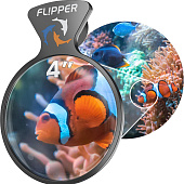 Оптическая увеличительная линза Flipper DEEPSEE Magnified Magnetic Aquarium Viewer 4"