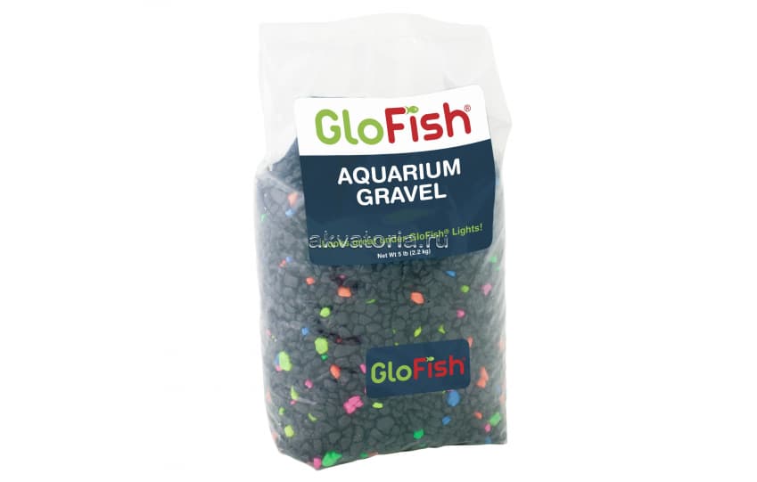 Грунт GLOFISH с флуоресцентными GLO частицами, чёрный, 2,26 кг
