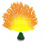 Искусственный коралл флуоресцентный GLOXY веерный оранжевый